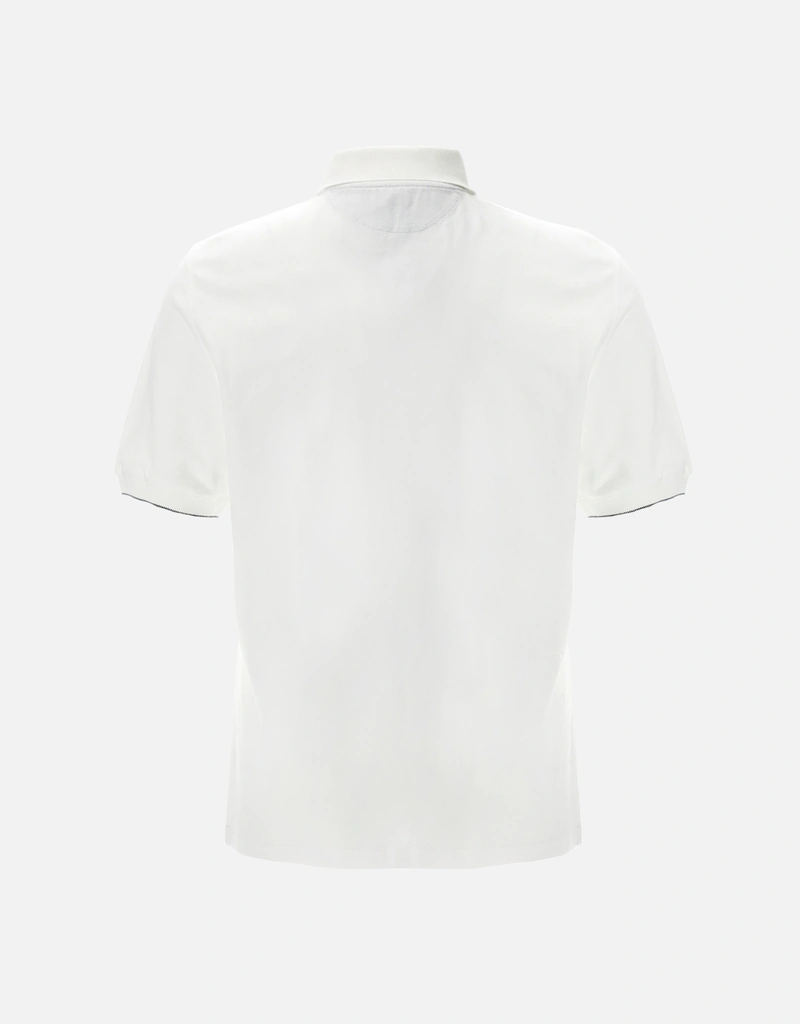 Brunello Cucinelli メンズ ロゴ ピケ ポロシャツ () IFCHIC.COM