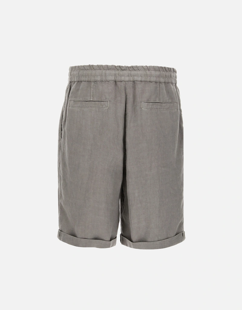 Brunello Cucinelli Men's Linen Bermuda Shorts () IFCHIC.COM