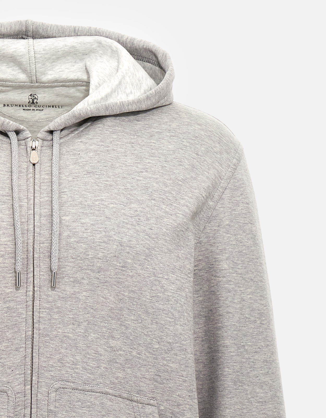 Brunello Cucinelli メンズカシミヤシルクブレンドジップフーディー