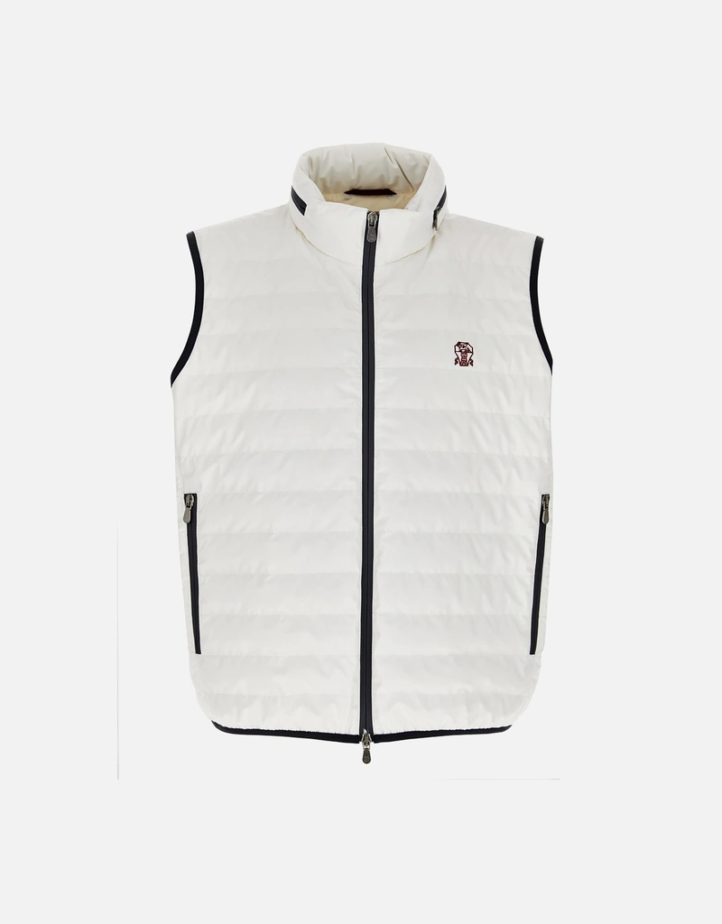 ブルネロクチネリ ハンドクラフトベスト Brunello Cucinelli メンズ防水テクニカルファブリックベスト