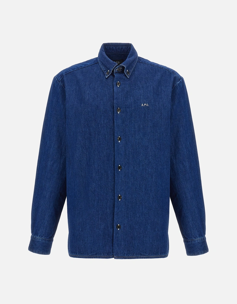 A.P.C. メンズ マティアス オーガニックコットン デニムシャツ A.P.C. メンズ マティアス オーガニックコットン デニムシャツ