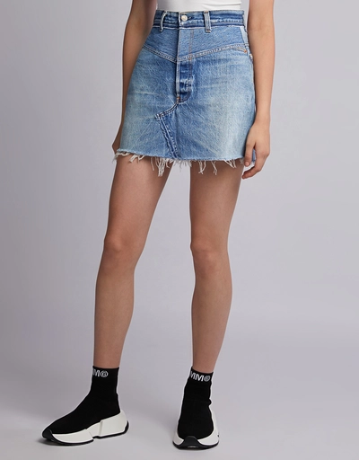 The 90's Double Yoke Denim Mini Skirt