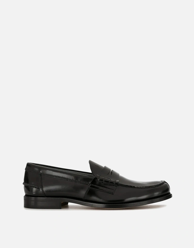 Tod's メンズセミシャイニーレザーペニーローファー (ローファー