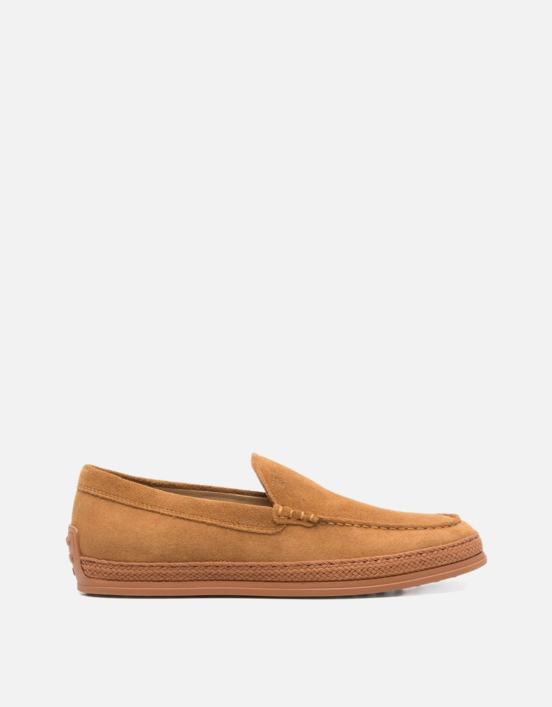 Tod's メンズスエードスリッポンローファー (ローファー) IFCHIC.COM