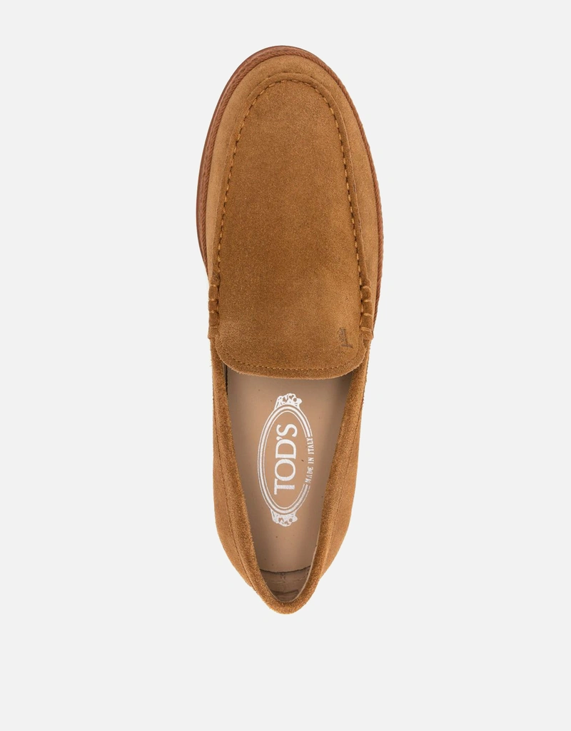 Tod's メンズスエードスリッポンローファー (ローファー) IFCHIC.COM