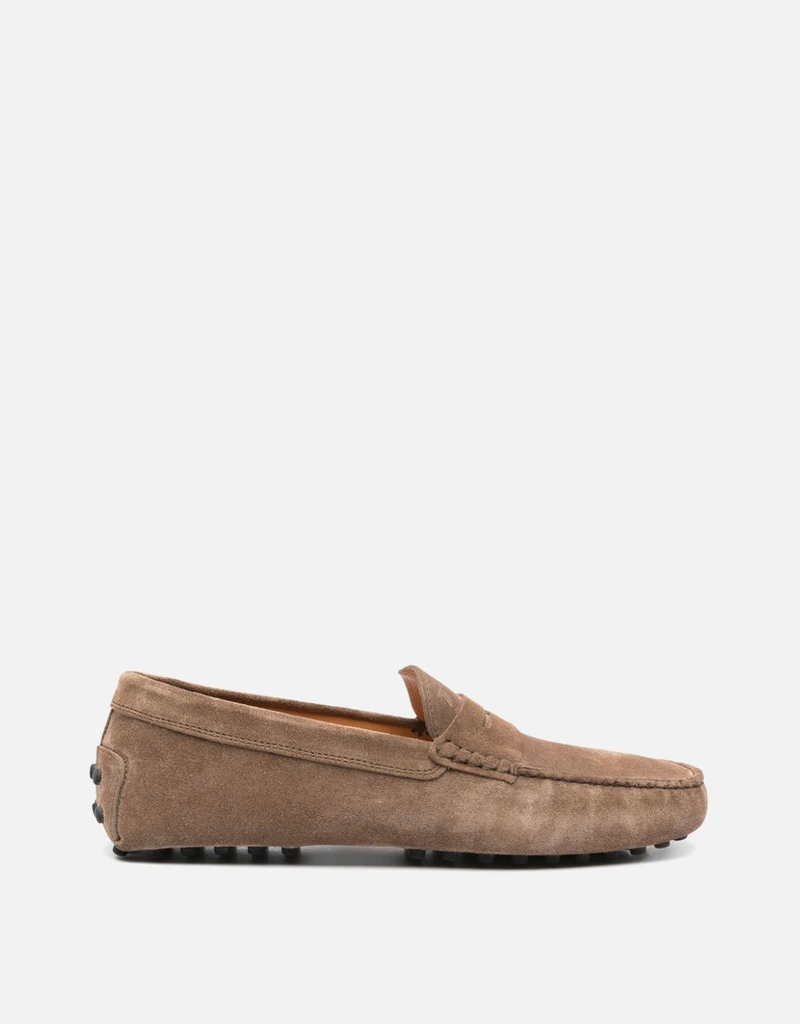 Tod's メンズ スエード カーフスキン ゴンミーノ モカシン (ローファー