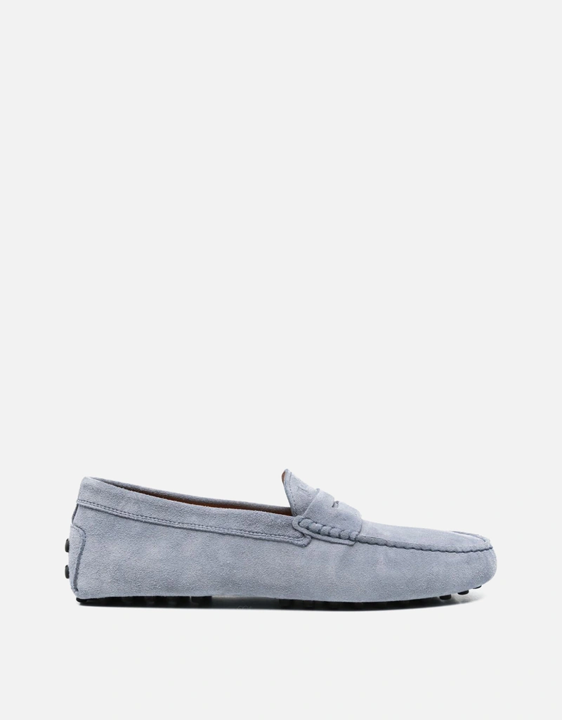 Tod's メンズ スエードカーフレザー ゴンミーノ モカシン (ローファー