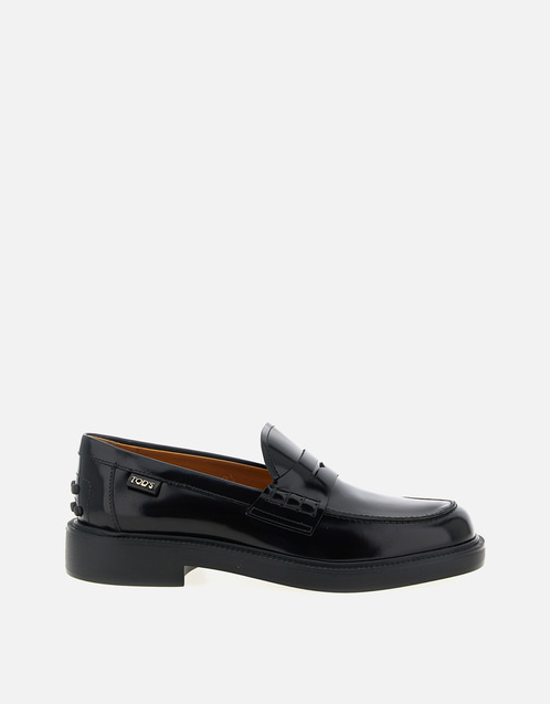 TOD'S ブラック ローファー カーフレザー Tod's カーフスキンレザー ローファー () IFCHIC.COM