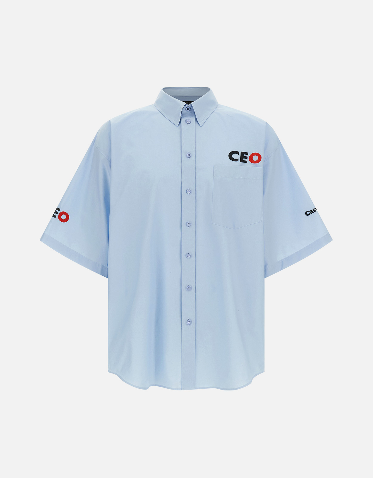 バレンシアガ  25AW  839187 TNM60 Ceo Uniform Logo CEO刺繍オーバーサイズ半袖シャツ メンズ 2 4393869.jpg