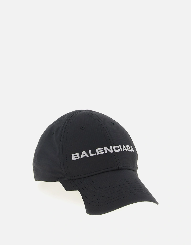 帽子 balenciaga cap S Balenciaga Men's Balenciaga Distressed Denim Baseball Cap | Neiman