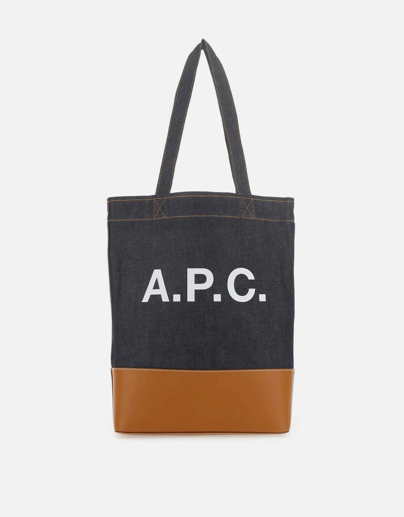 A.P.C. メンズ デニム＆レザートートバッグ () IFCHIC.COM