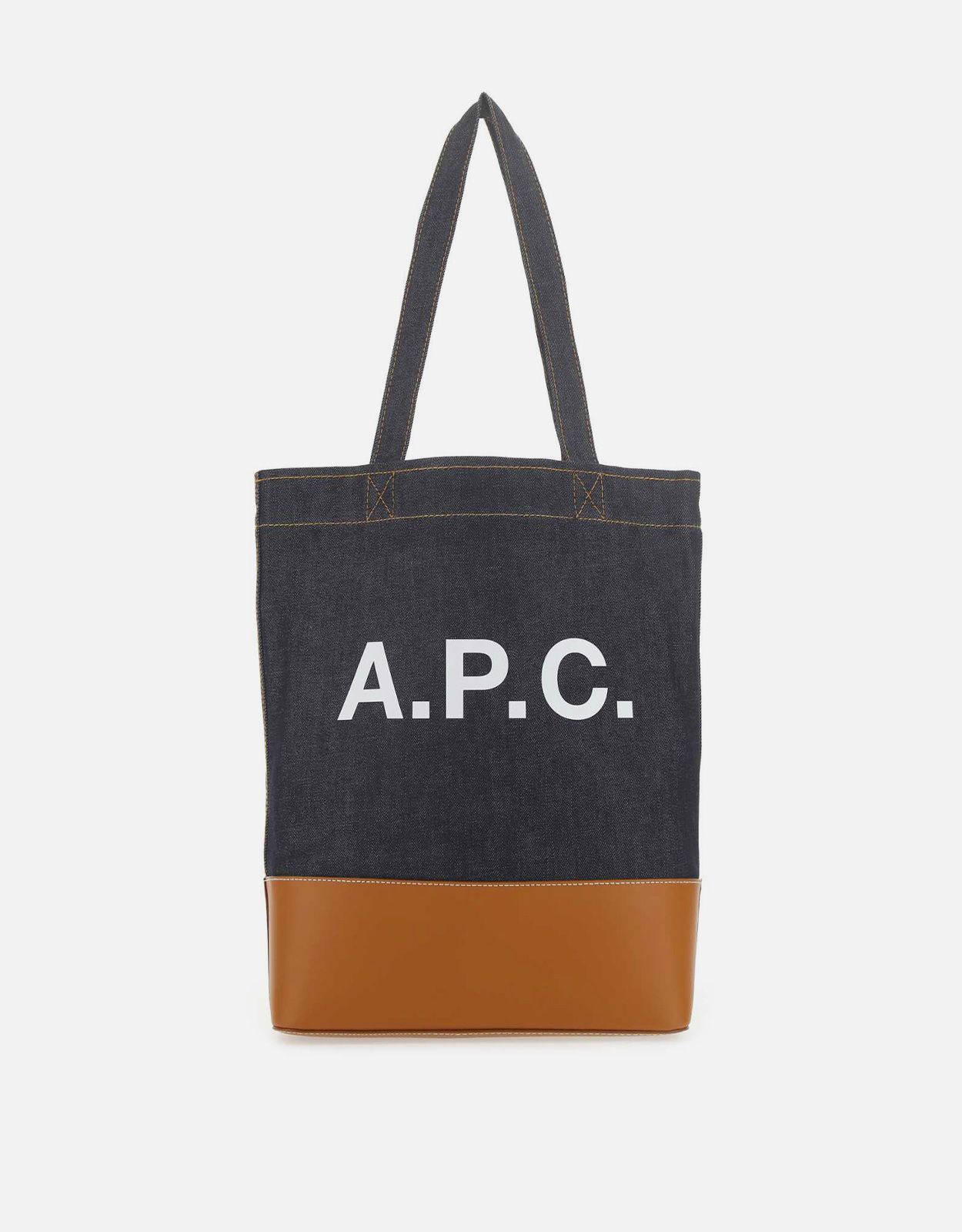 A.P.C. Men's Denim And Leather Tote Bag　A.P.C.メンズ デニム＆レザー トートバッグ A.P.C.