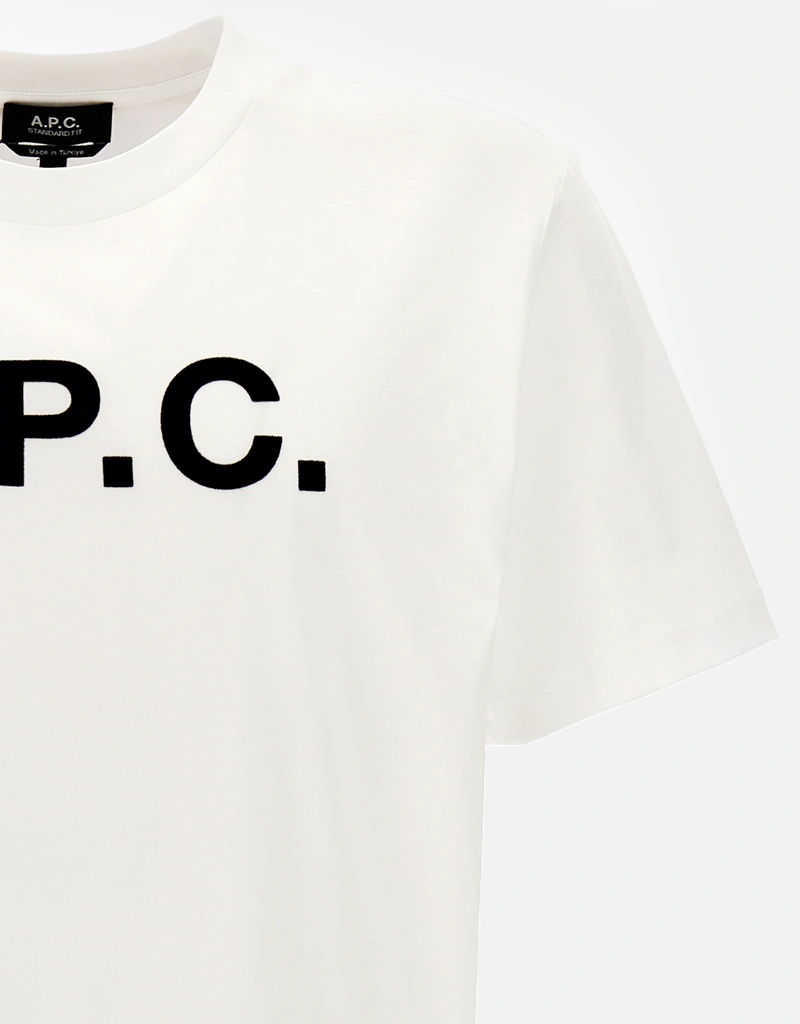 A.P.C. Unisex Cotton Logo Printed Short-Sleeved T-Shirt () IFCHIC.COM
