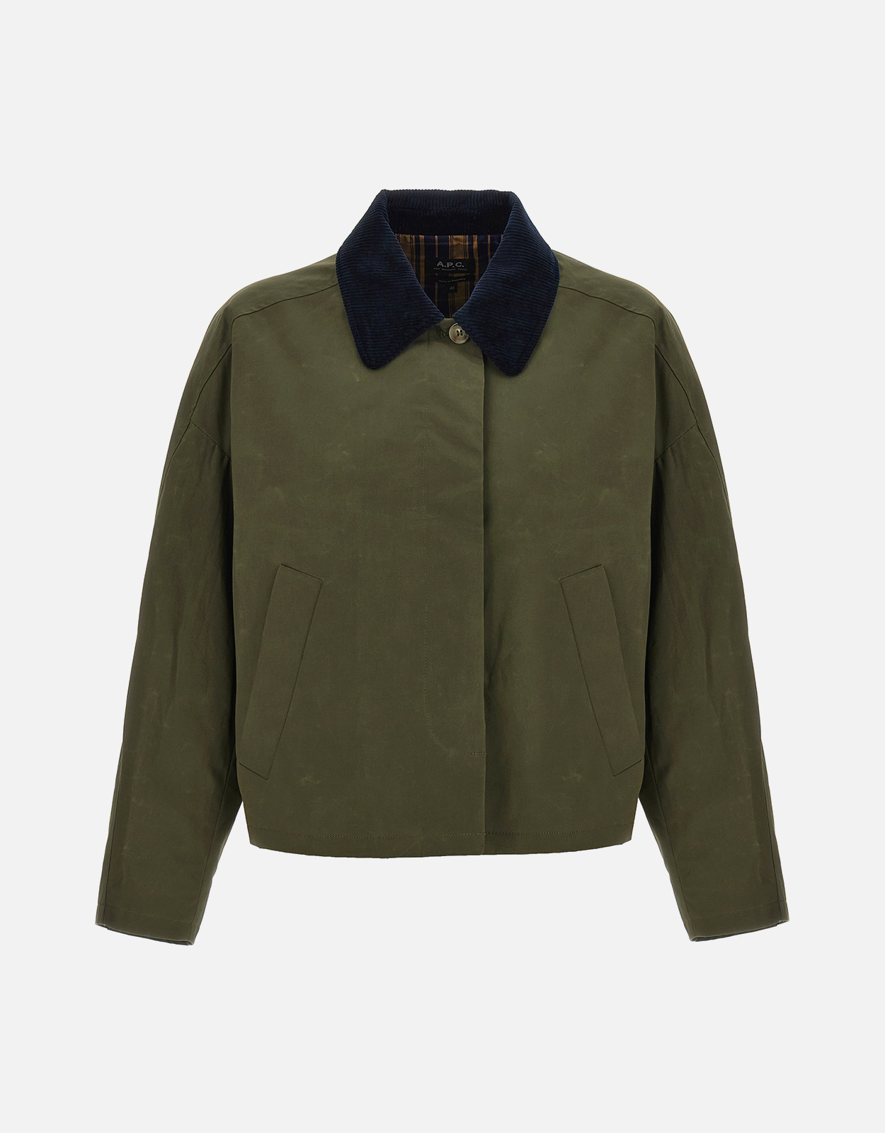 A.P.C. Becca Cotton Canvas Waterproof Jacket - IT 34　A.P.C.ベッカ コットン キャンバス 防水ジャケット - IT 34 A.P.C.