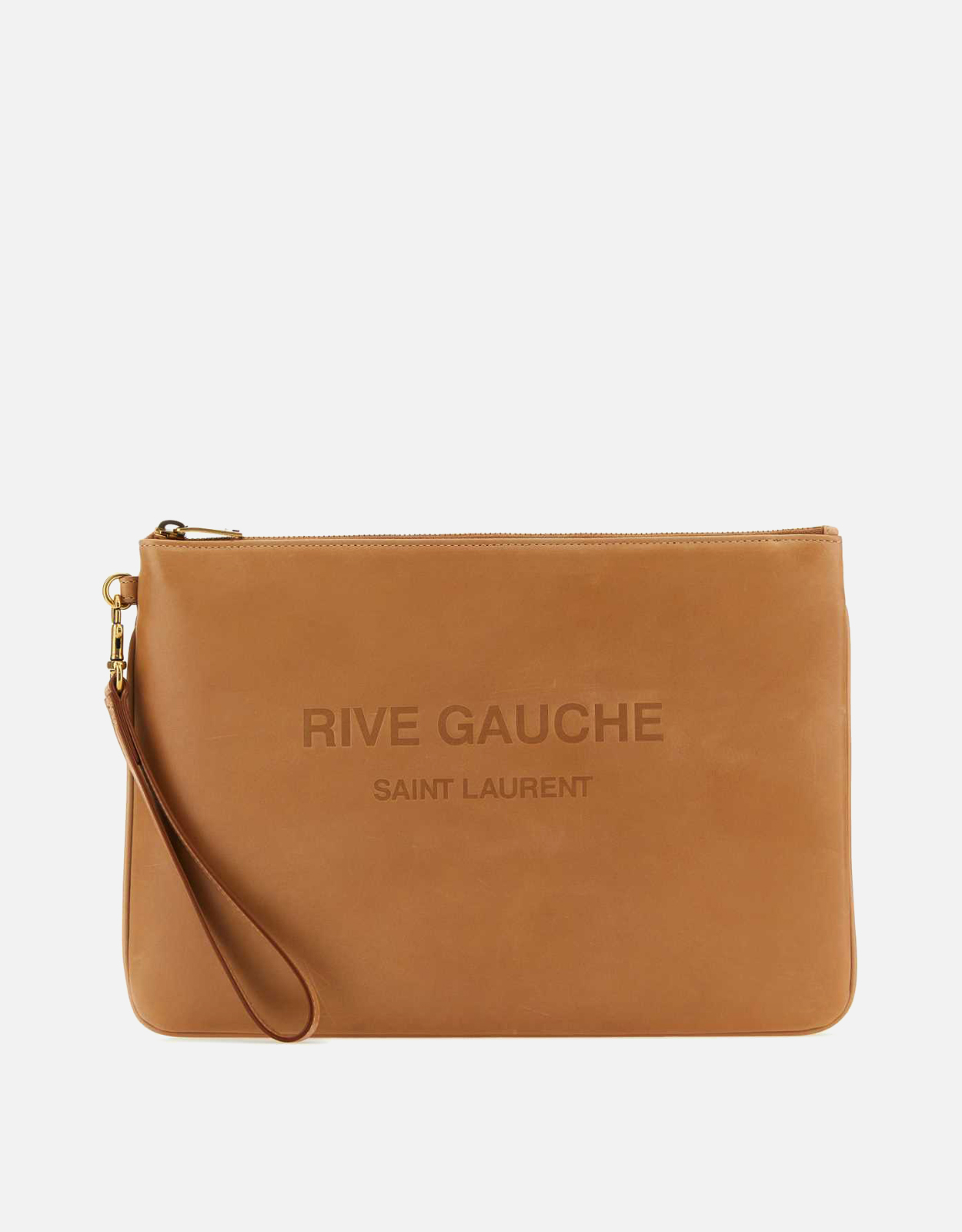 Saint Laurent Saint Laurent Men's Camel Leather Clutch　サンローラン メンズ キャメル レザー クラッチ