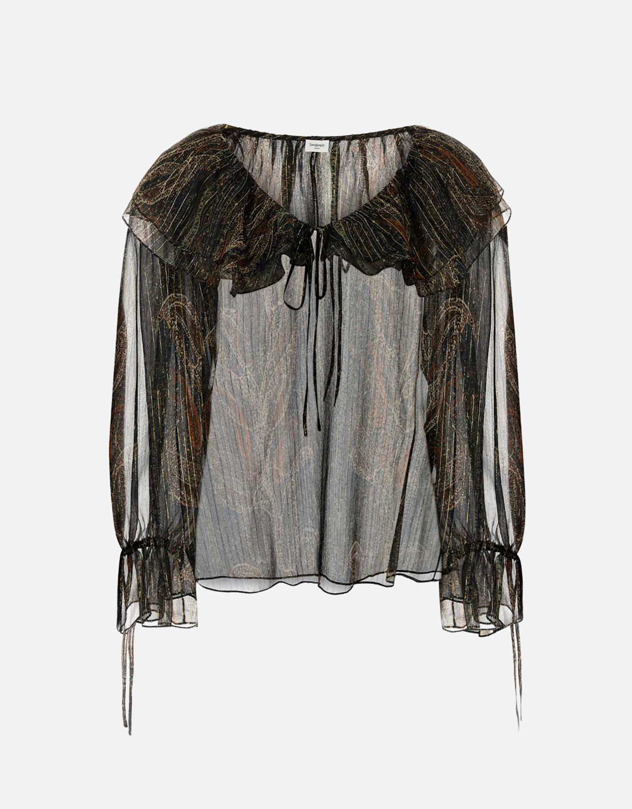 その他 Yves Saint Laurent Blouse Saint Laurent Printed Silk Blend Blouse () IFCHIC.COM