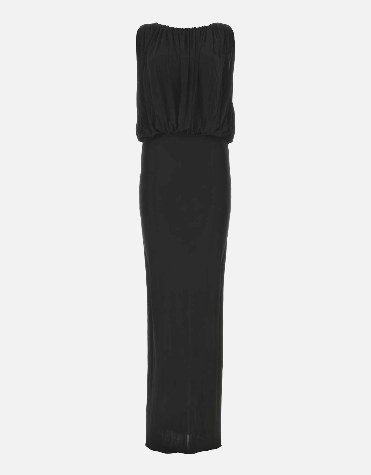 Saint Laurent Black Jersey Long Dress - FR 36F　サンローラン ブラック ジャージー ロング ドレス - FR 36F Saint