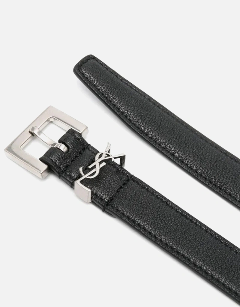 専用 SAINT LAURENT PARIS Leatehr belt LA 76 belt in smooth leather in Bordeaux | Saint Laurent | YSL EN-PT
