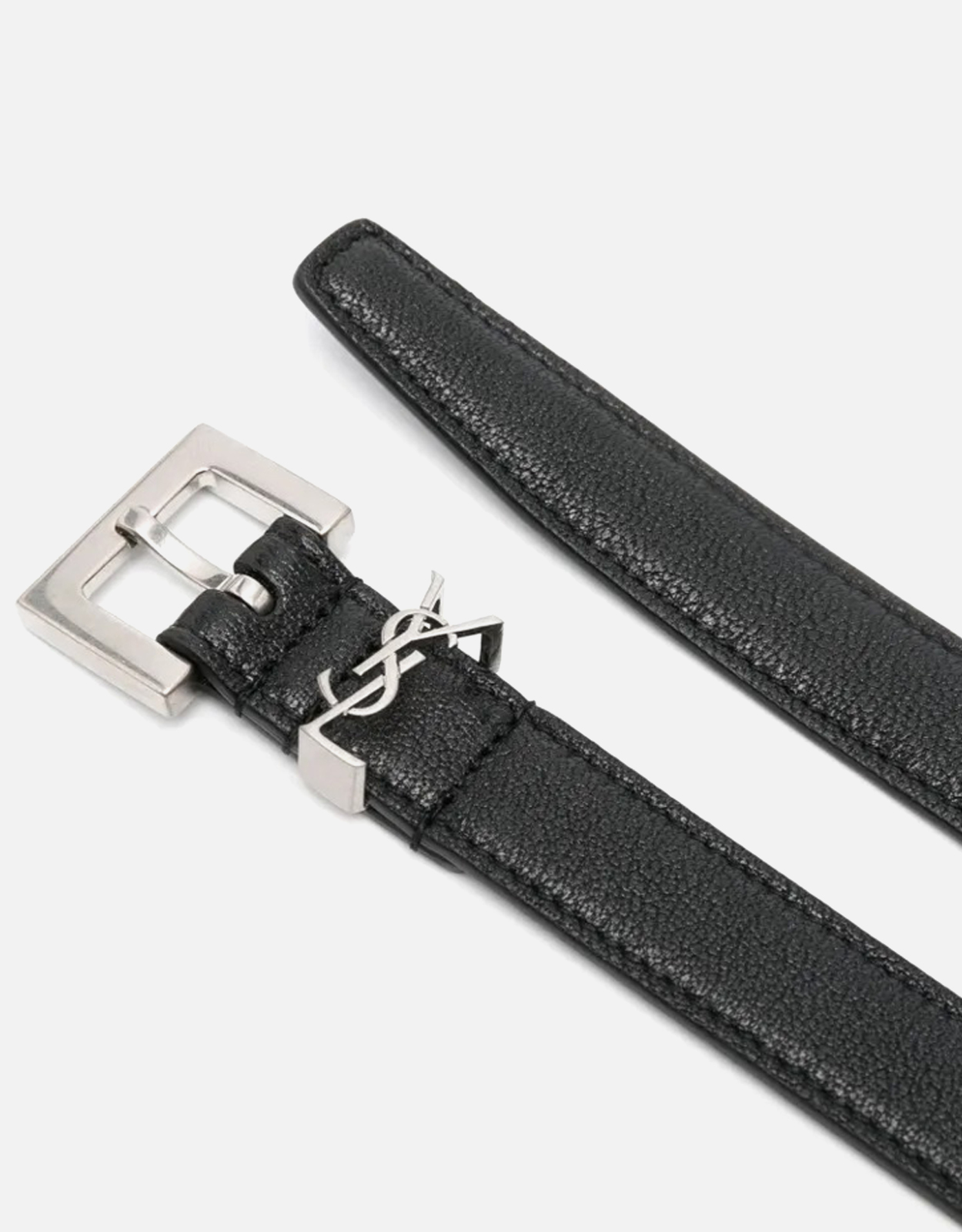 Saint Laurent Men's Cassandre Lambskin Belt (ベルト) IFCHIC.COM