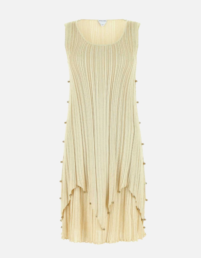 bottega gold dress Nude Shiny Evening Dress Leona US 4