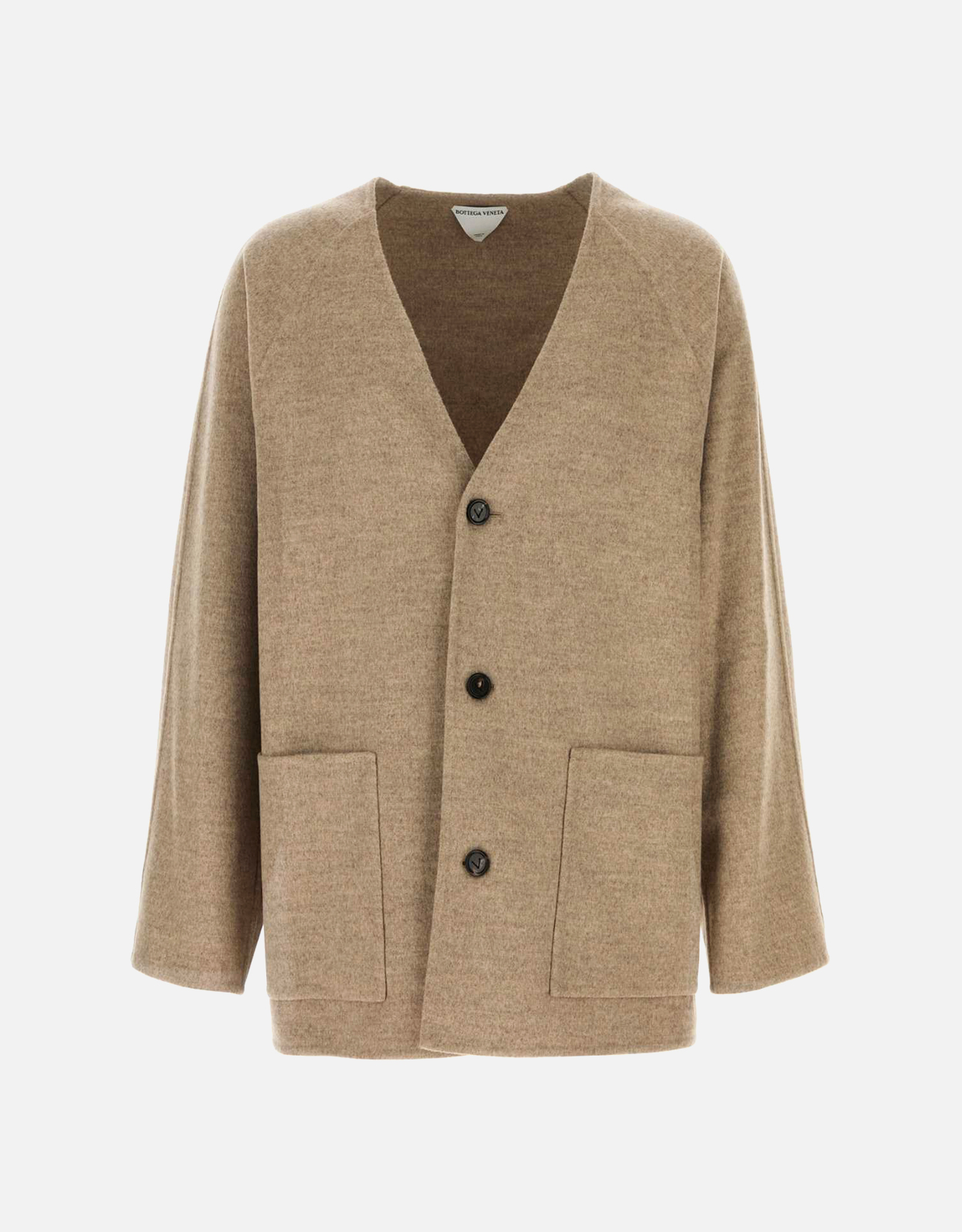 BOTTEGA VENETA Bottega Veneta Men's Dove Grey Wool Blend Cardigan - IT 48　ボッテガ ヴェネタ メンズ ドーブ グレー ウール ブレンド カーディガン - IT 48