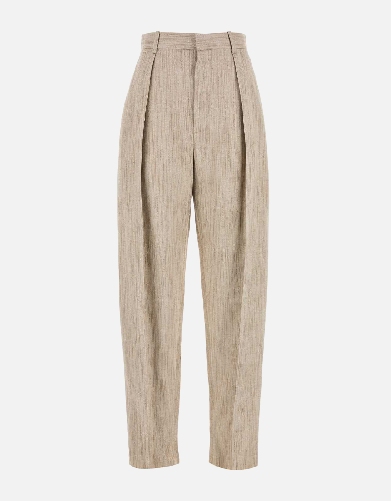 BOTTEGA VENETA Bottega Veneta Melange Beige Viscosa Blend Pant - IT 38　ボッテガ ヴェネタ メランジ ベージュ ビスコサ ブレンド パンツ - IT 38