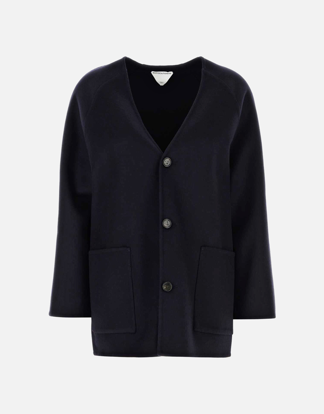 Bottega Veneta ブラックウールブレンドカーディガン (ニットウェア