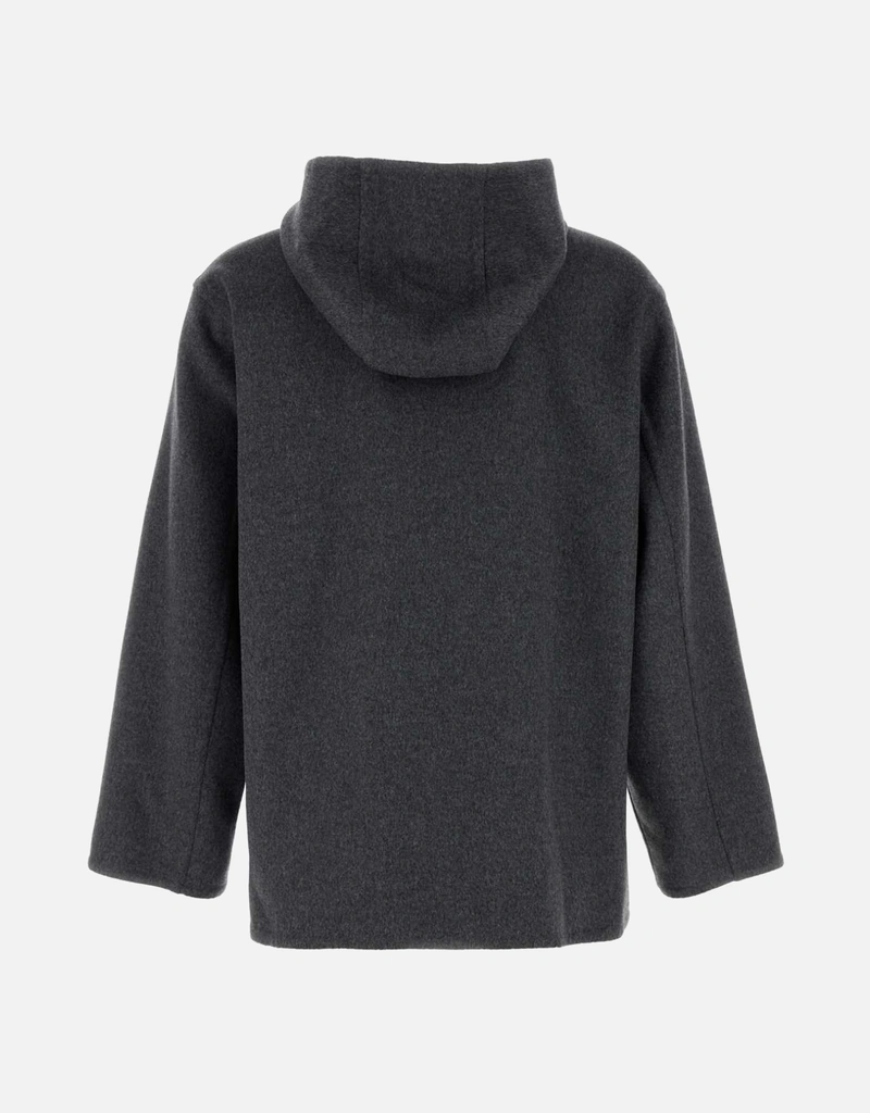 ボッティカヴェネタ　スウェットシャツ Bottega Veneta メンズダークグレイウールスウェットシャツ (トップス