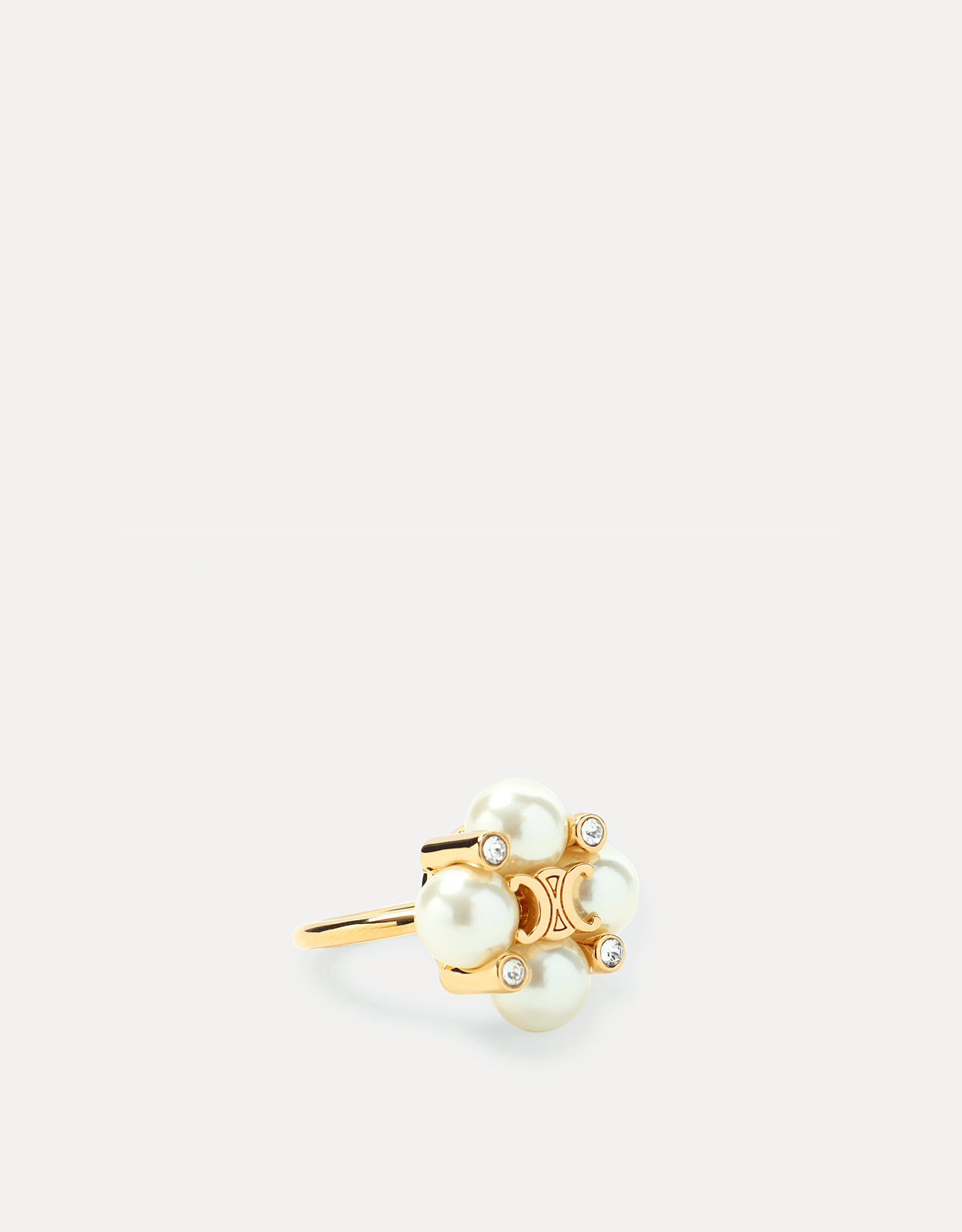 CELINE Celine Celine Pearls Ring - UK 50　セリーヌ セリーヌ パール リング - UK 50