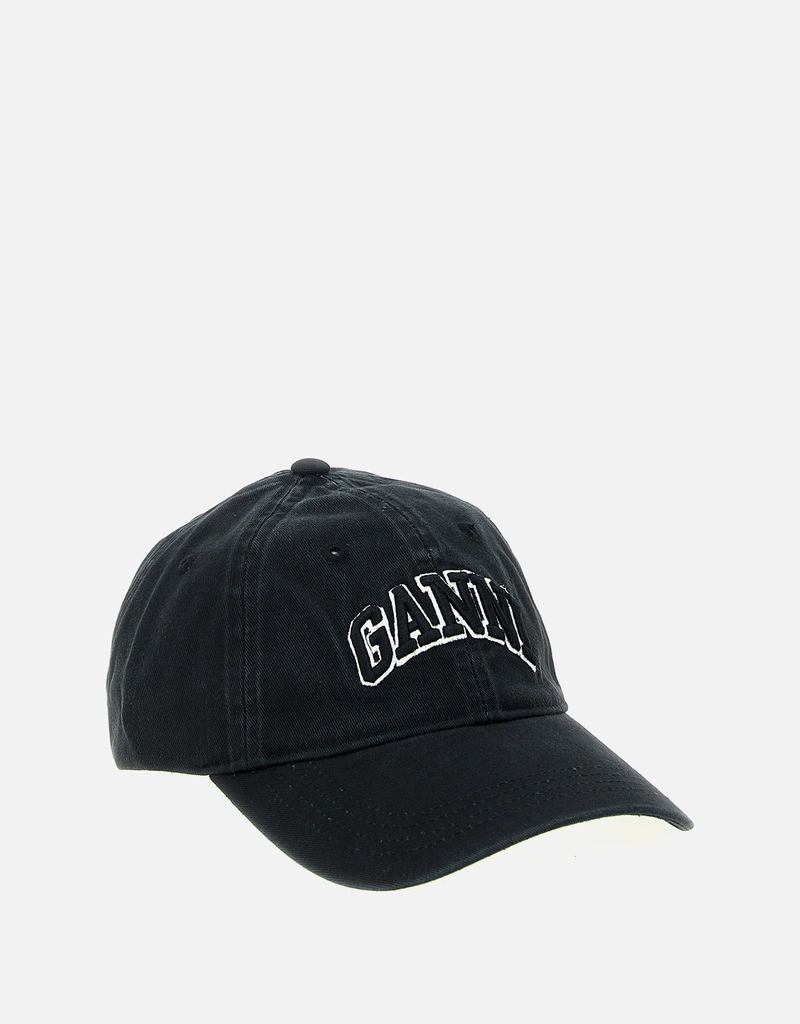 Ganni Organic Cotton Canvas Cap () IFCHIC.COM