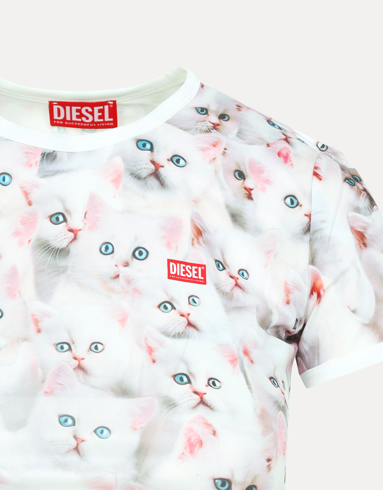 【日本完売】ディーゼル　猫　プリントTシャツ（セイラちゃん着用） Diesel T-アンクロー オールオーバーキャットプリント Tシャツ