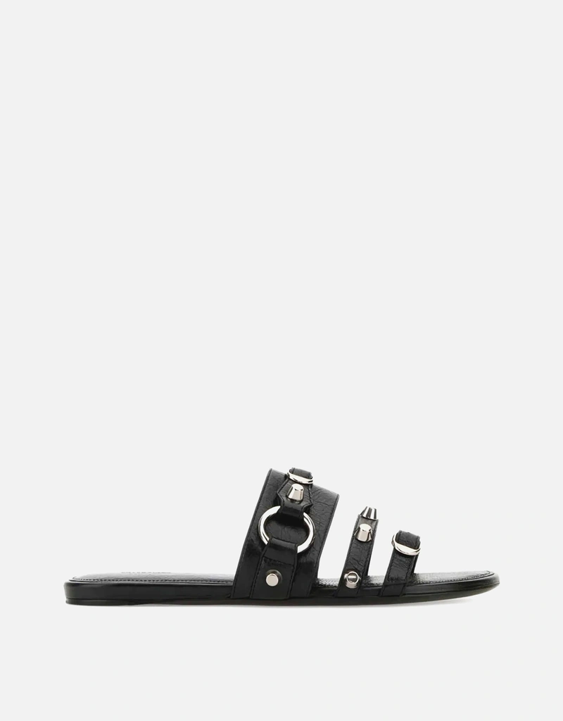 Balenciaga Le City ラムレザー スリッパ (サンダル,スリッパ) IFCHIC.COM
