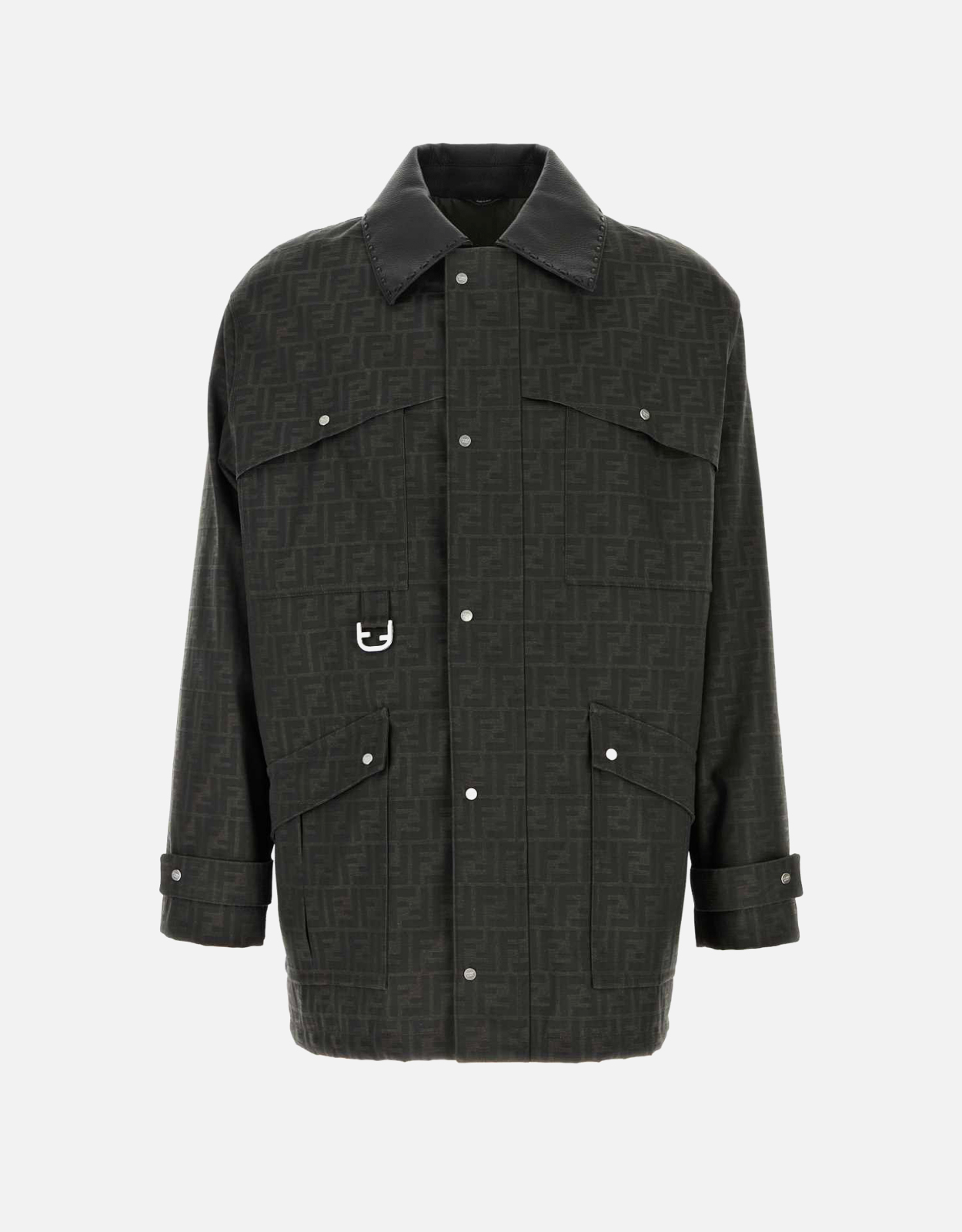 FENDI Fendi Men's Embroidered Canvas Coat - IT 50　フェンディ メンズ 刺繍 キャンバス コート - IT 50