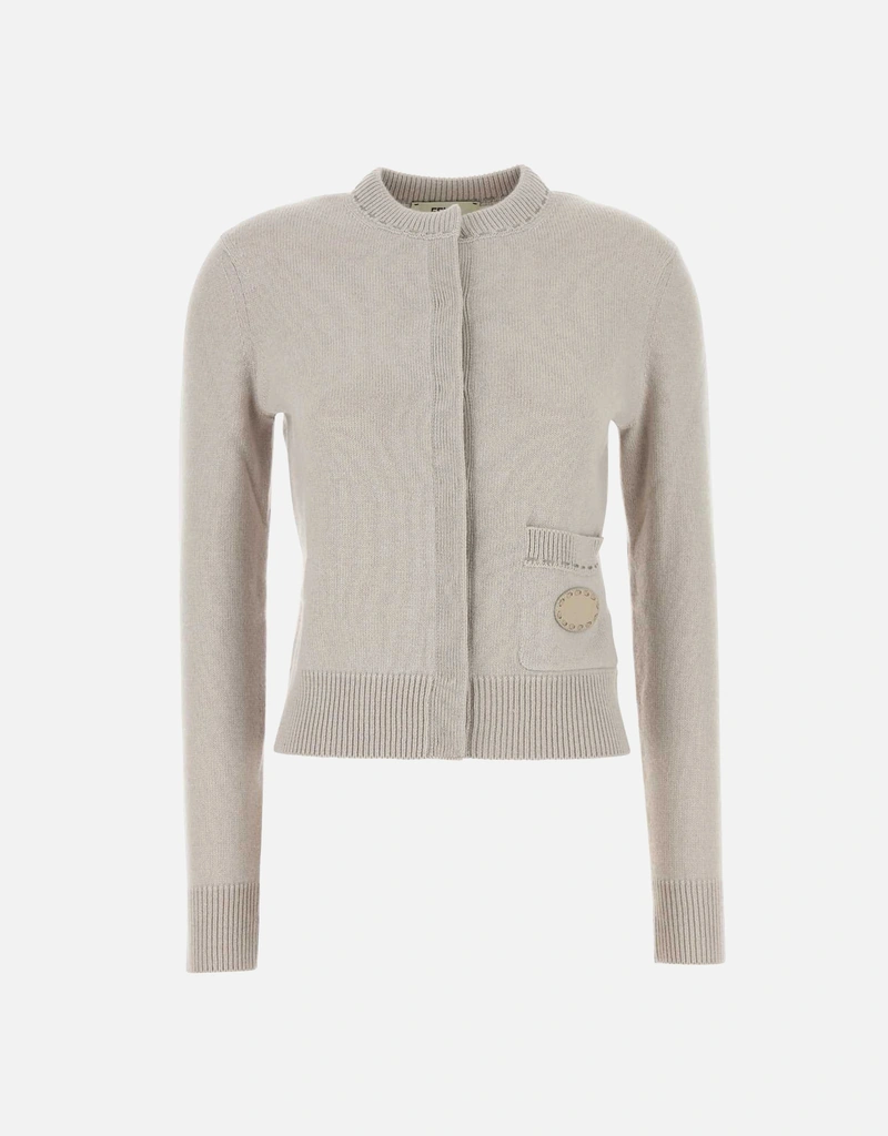 カーディガン FENDI 最終　100%カシミヤ IT40 Vitkac | Women's | cardigan Monogram Fendi トップス