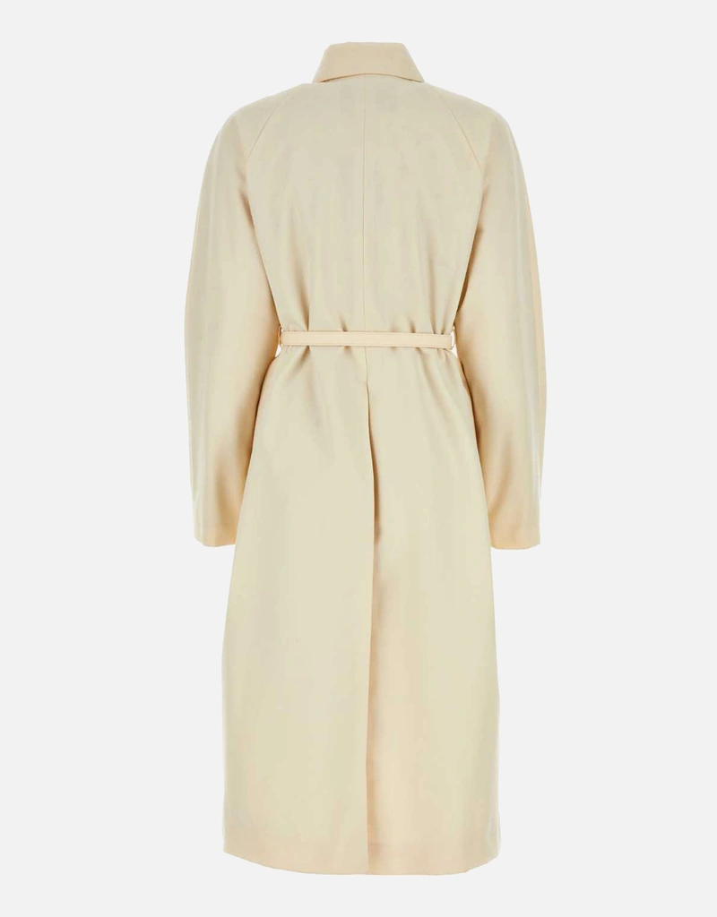 Fendi アイボリーポリエステル混紡オーバーコート () IFCHIC.COM