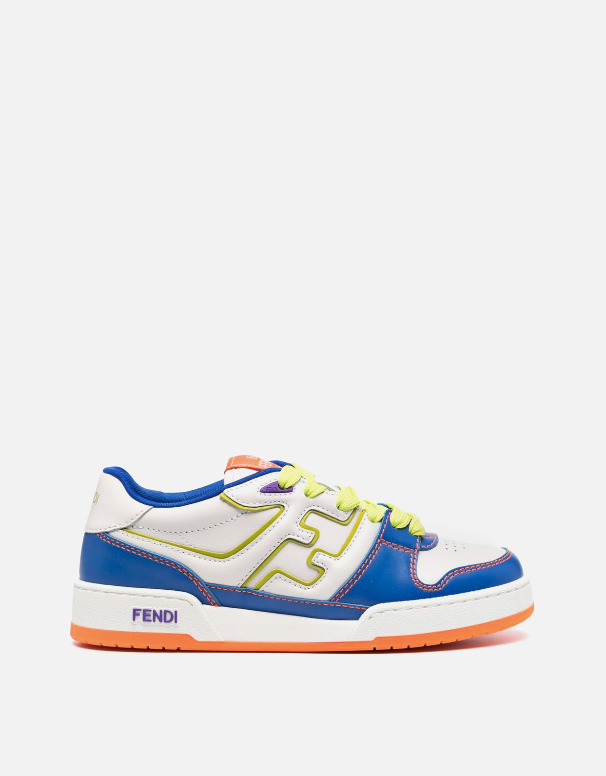 Fendi Multicolor Calfskin Leather Low-Top Sneakers (Sneakers,Low