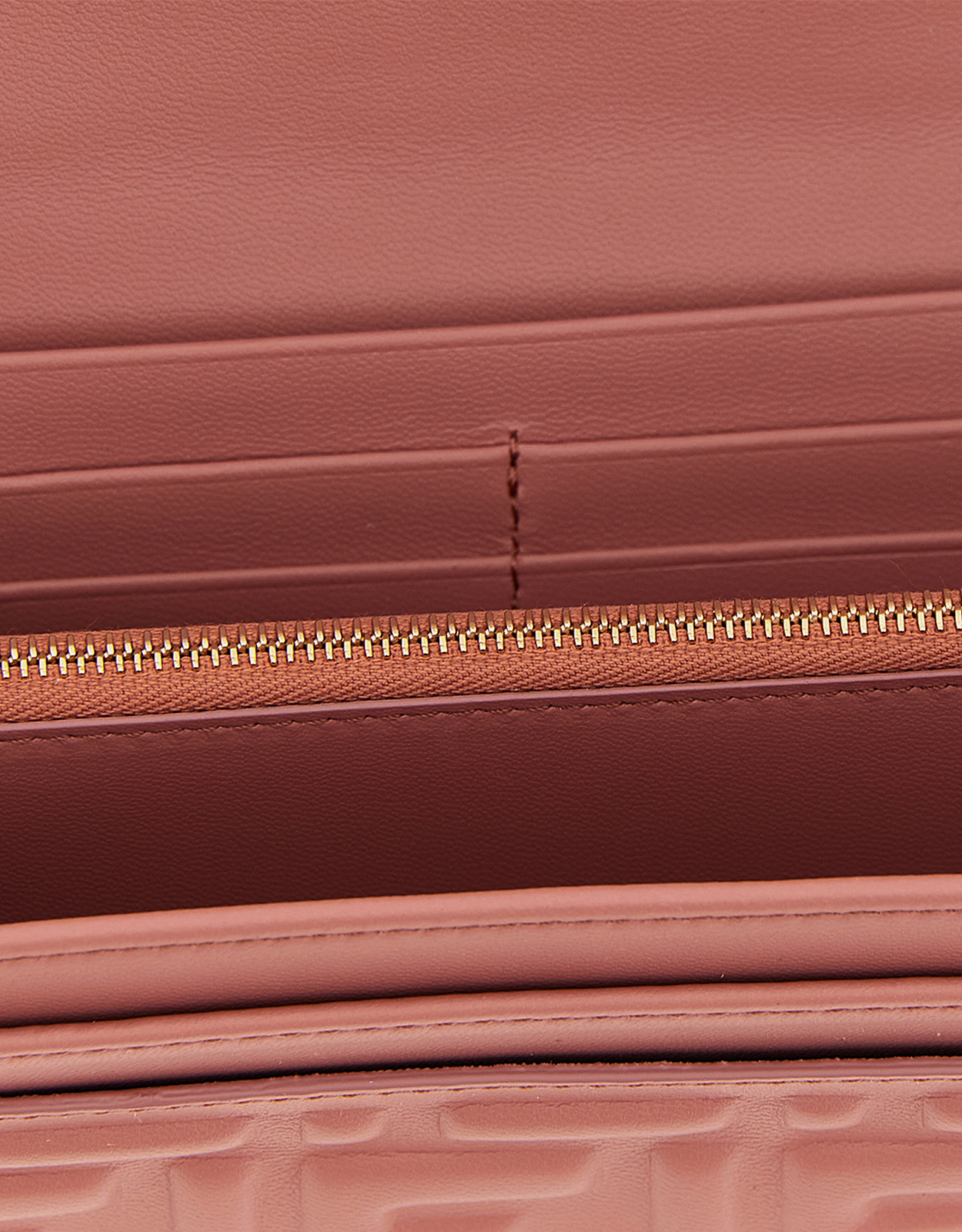 Fendi ピンクナッパレザーのFFモチーフ付きウォレット () IFCHIC.COM