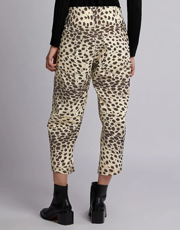 Sea Leo Leopard Low-rised Pants