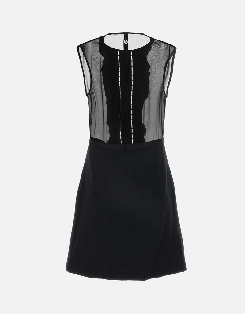 未使用　Versace Aライン シルク　ミニ　ドレス　ワンピース　36 Versace ジョルジットシルク Aラインミニドレス () IFCHIC.COM