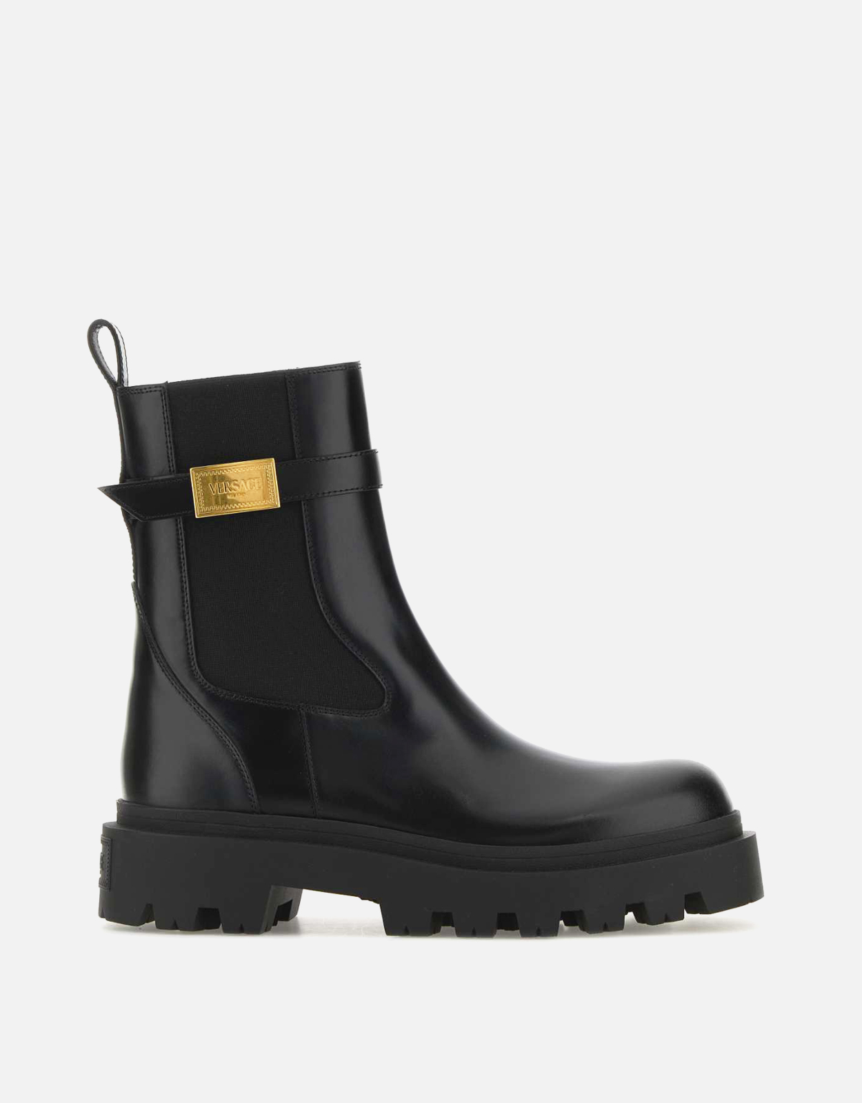 Versace Alba Calfskin Leather Chelsea Boots - IT 36.5　ヴェルサーチ アルバ カーフスキン レザー チェルシー ブーツ - IT 36.5 Versace