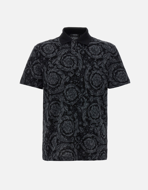 Versace メンズバロッココットンポロシャツ () IFCHIC.COM