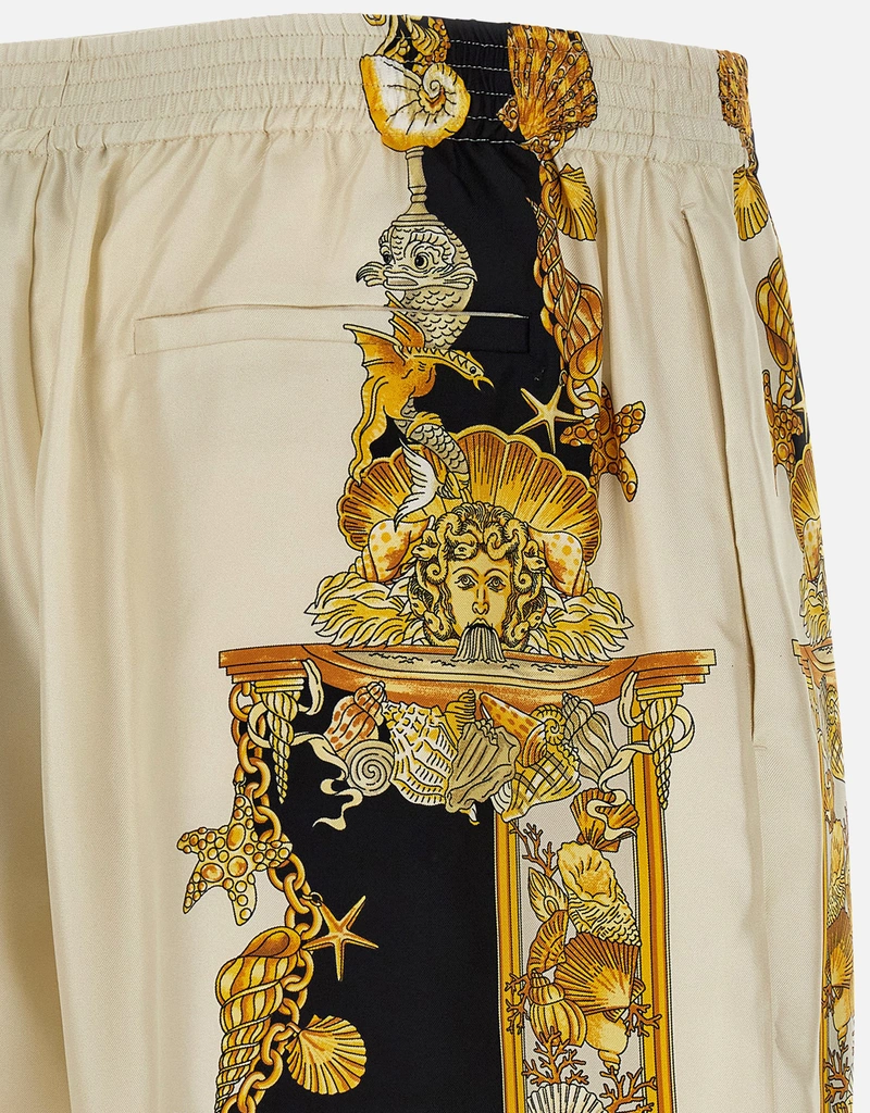 Versace メンズ コーラルシアター シルク ショーツ (アパレル,ズボン