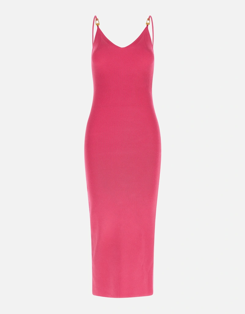 Versace Safety Pin Knit Slip Midi Dress () IFCHIC.COM