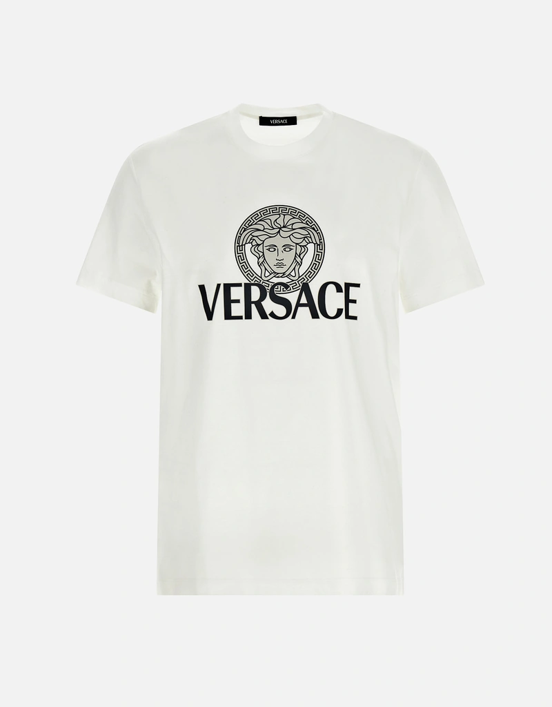 Versace メンズ Medusa ロゴ Tシャツ (トップス＆Tシャツ,Tシャツ