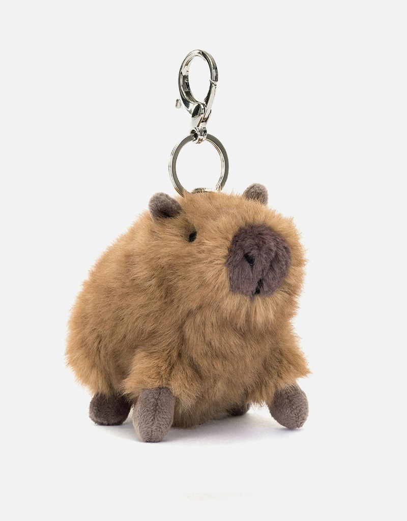 Jellycat Clyde Capybara Soft Bag Charm 14cm (おもちゃとバッグ