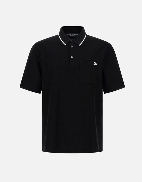 Dolce & Gabbana ポロシャツ イタリア　swag Dolce & Gabbana メンズ コットンポロシャツ (トップス＆Tシャツ