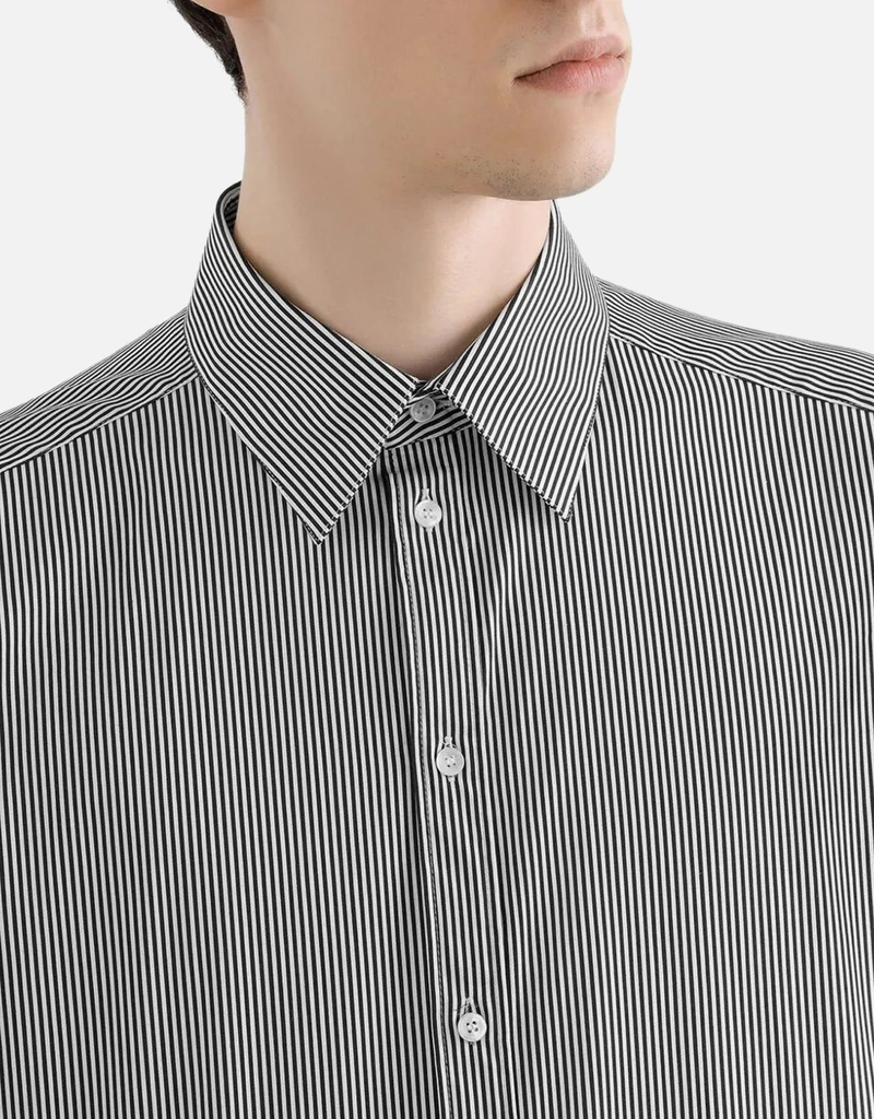 Dolce & Gabbana メンズ コットンブレンド ストライプシャツ (シャツ