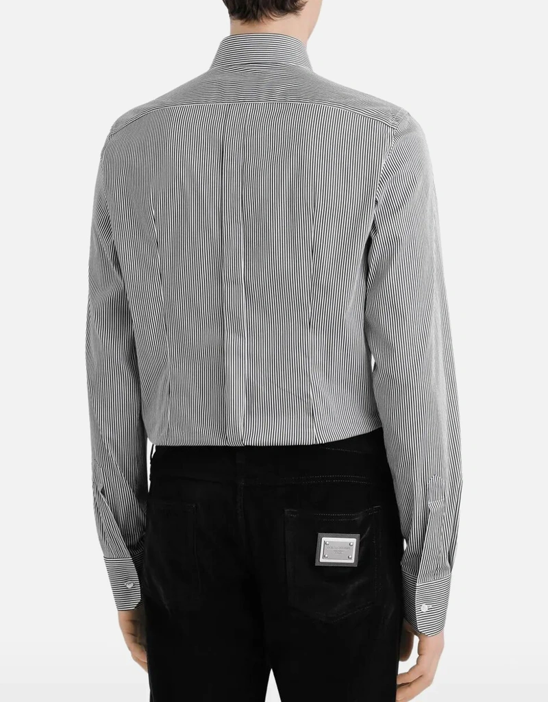 Dolce & Gabbana メンズ コットンブレンド ストライプシャツ (シャツ