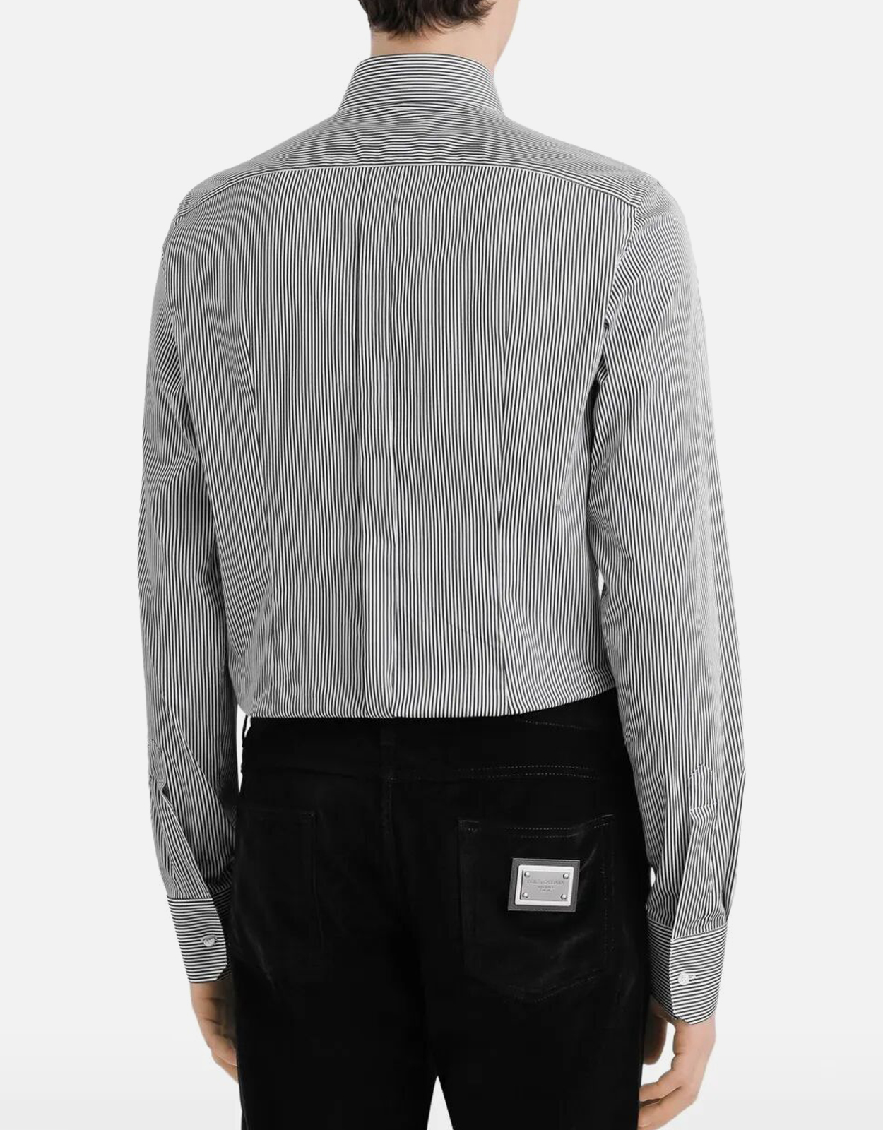 Dolce & Gabbana メンズ コットンブレンド ストライプシャツ (シャツ