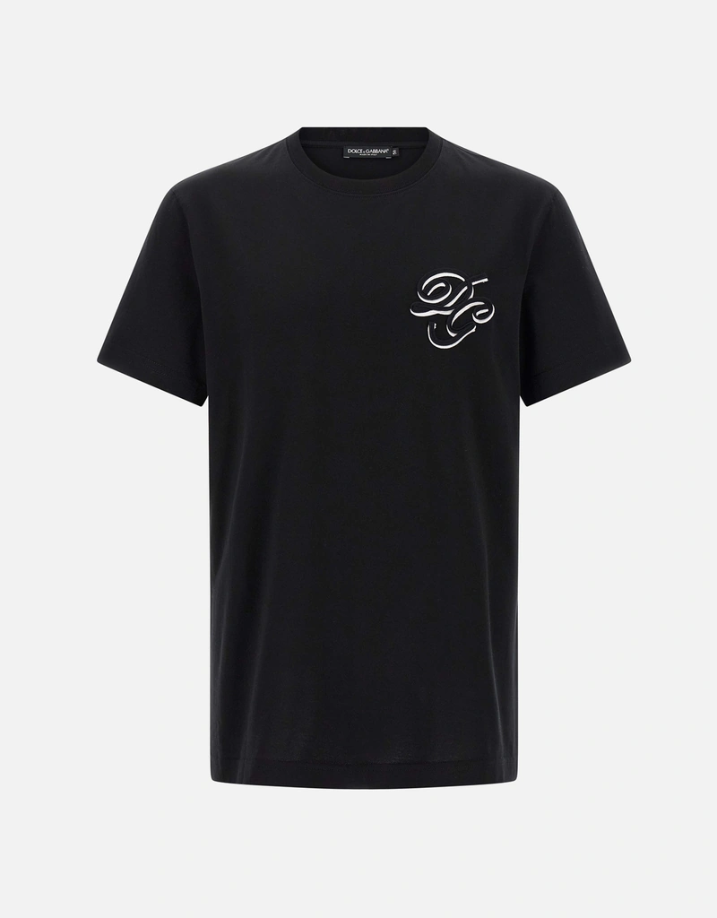 Dolce & Gabbana メンズ コットン刺繍Tシャツ (トップス＆Tシャツ,T